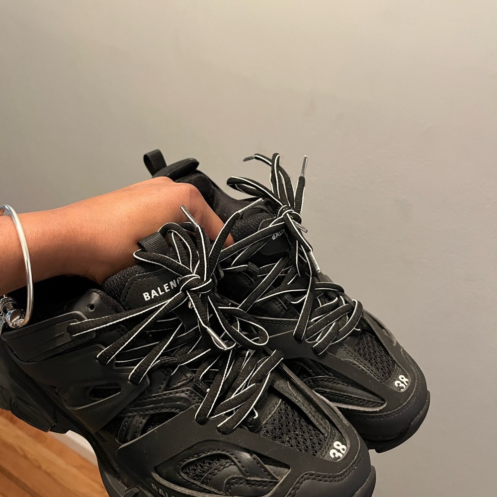 Balenciaga Black Mesh Sneakers